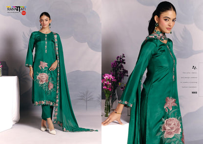 Star Rangati Prints Pure Silk Pant Style Suits Wholesaler