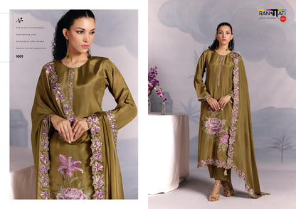 Star Rangati Prints Pure Silk Pant Style Suits Wholesaler