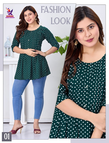 Star Shine 7 Mlm Kalash Lifestyle Rayon 14Kg Fancy Tops Supplier
