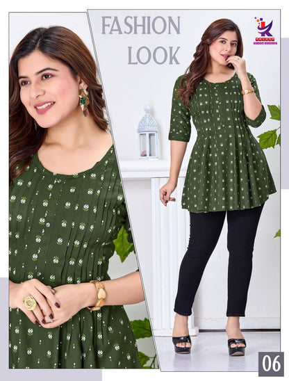 Star Shine 7 Mlm Kalash Lifestyle Rayon 14Kg Fancy Tops Supplier