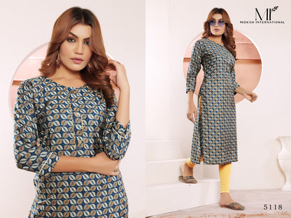 Star Vol 3 Moksh Muslin Kurti With Pocket Wholesale Price