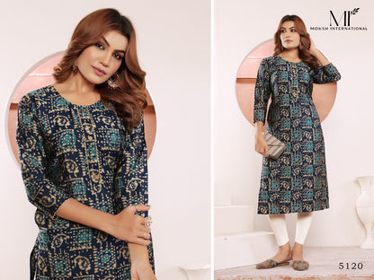 Star Vol 3 Moksh Muslin Kurti With Pocket Wholesale Price