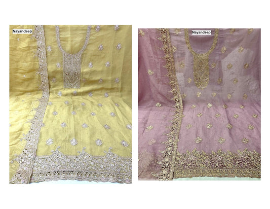 Starbucks Nayandeep Rose Gold Salwar Suits Wholesaler India