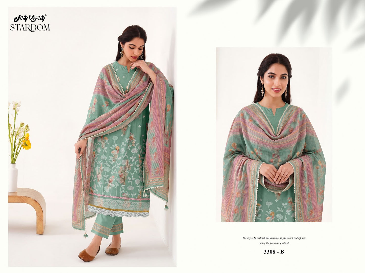 Stardom Jay Vijay Mal Chanderi Pant Style Suits Exporter