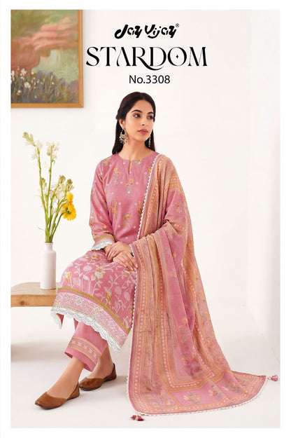 Stardom Jay Vijay Mal Chanderi Pant Style Suits Exporter
