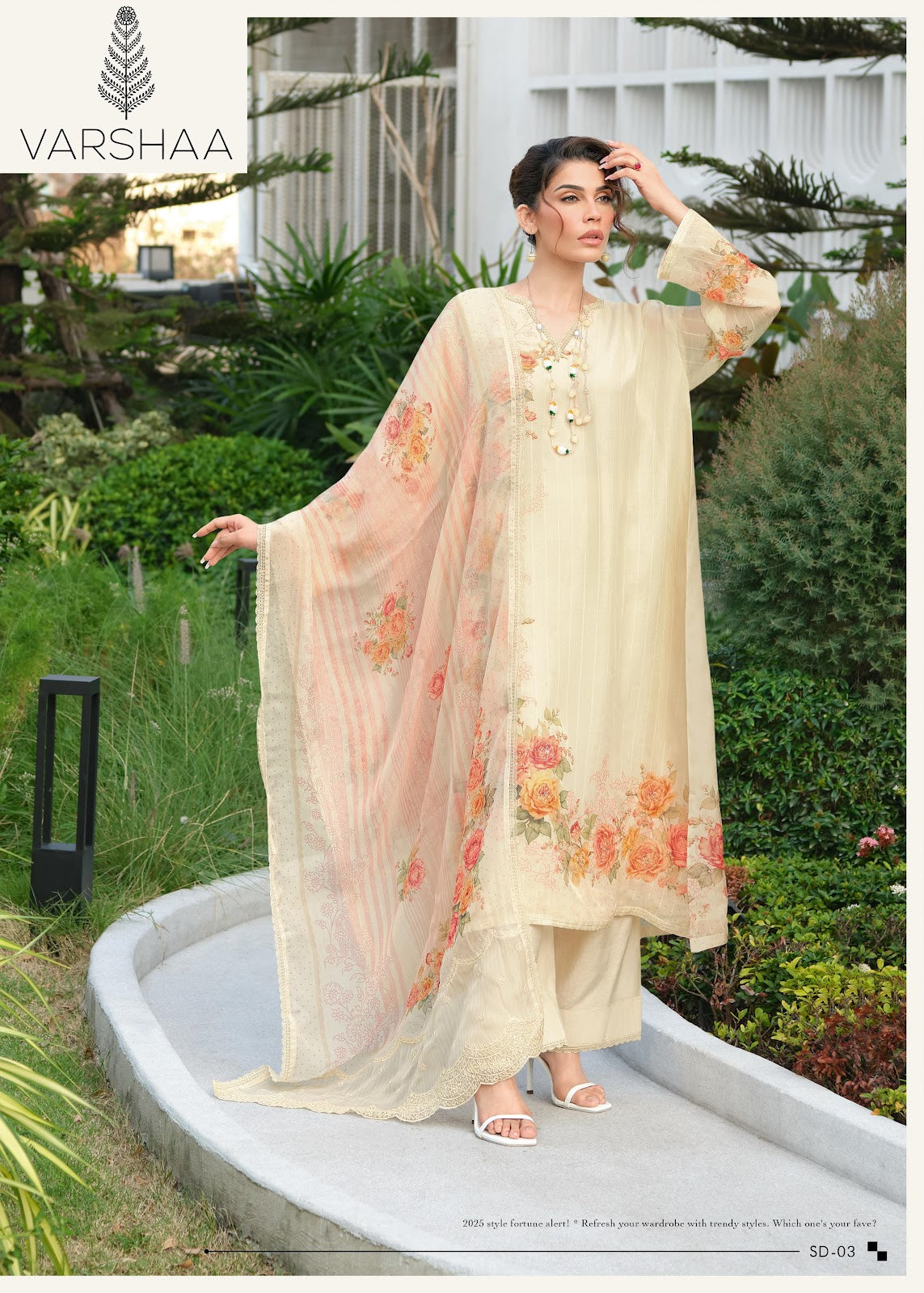 Stardust Varshaa Viscose Organza Plazzo Style Suits Manufacturer Gujarat