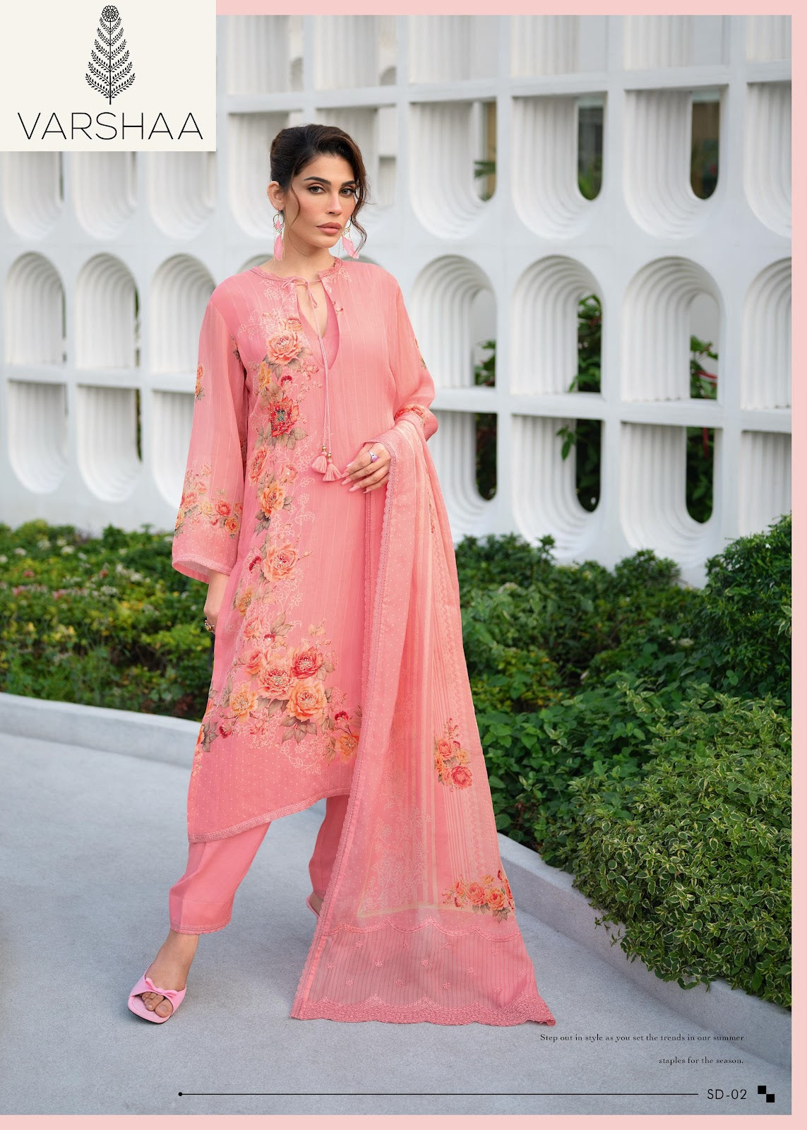 Stardust Varshaa Viscose Organza Plazzo Style Suits Manufacturer Gujarat