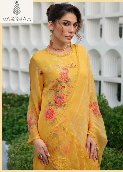 Stardust Varshaa Viscose Organza Plazzo Style Suits Manufacturer Gujarat