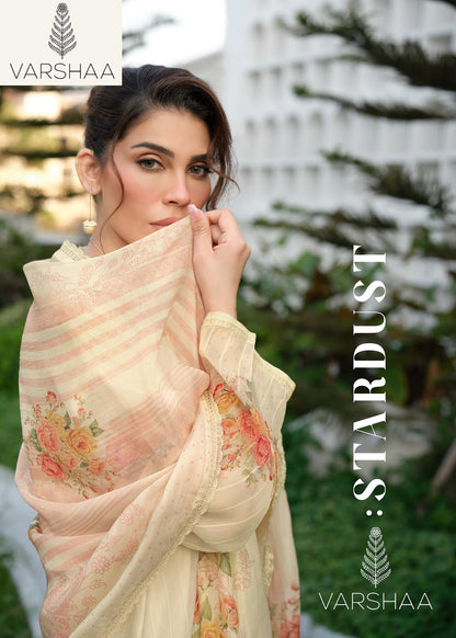 Stardust Varshaa Viscose Organza Plazzo Style Suits Manufacturer Gujarat