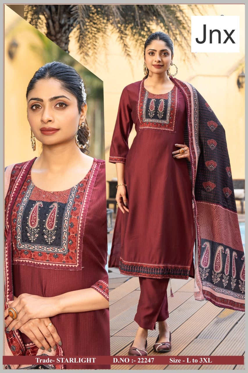 Starlight Jnx Berlin Readymade Pant Style Suits Wholesale Price