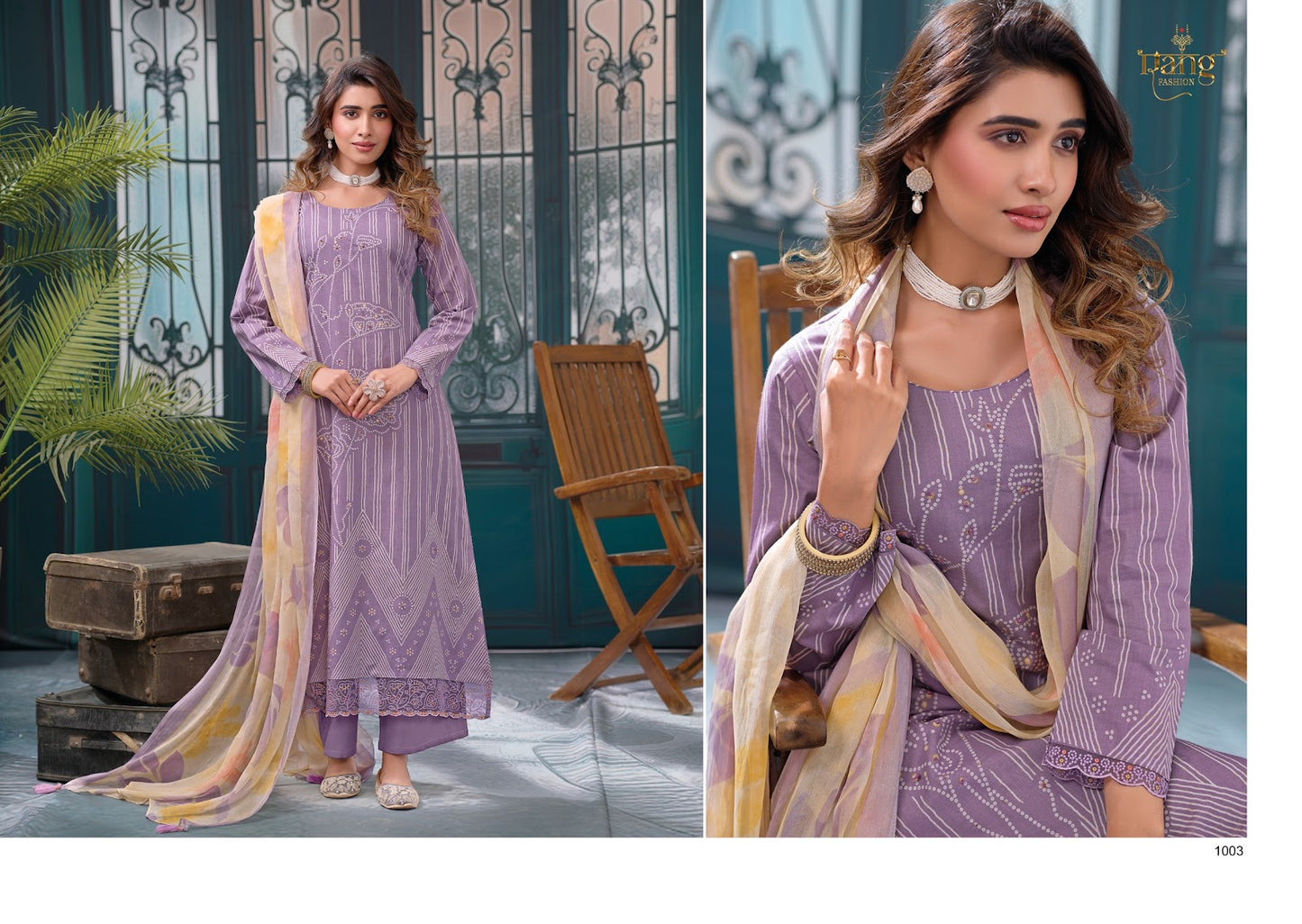 Status Rang Fashion Swiss Lawn Pant Style Suits Supplier Ahmedabad