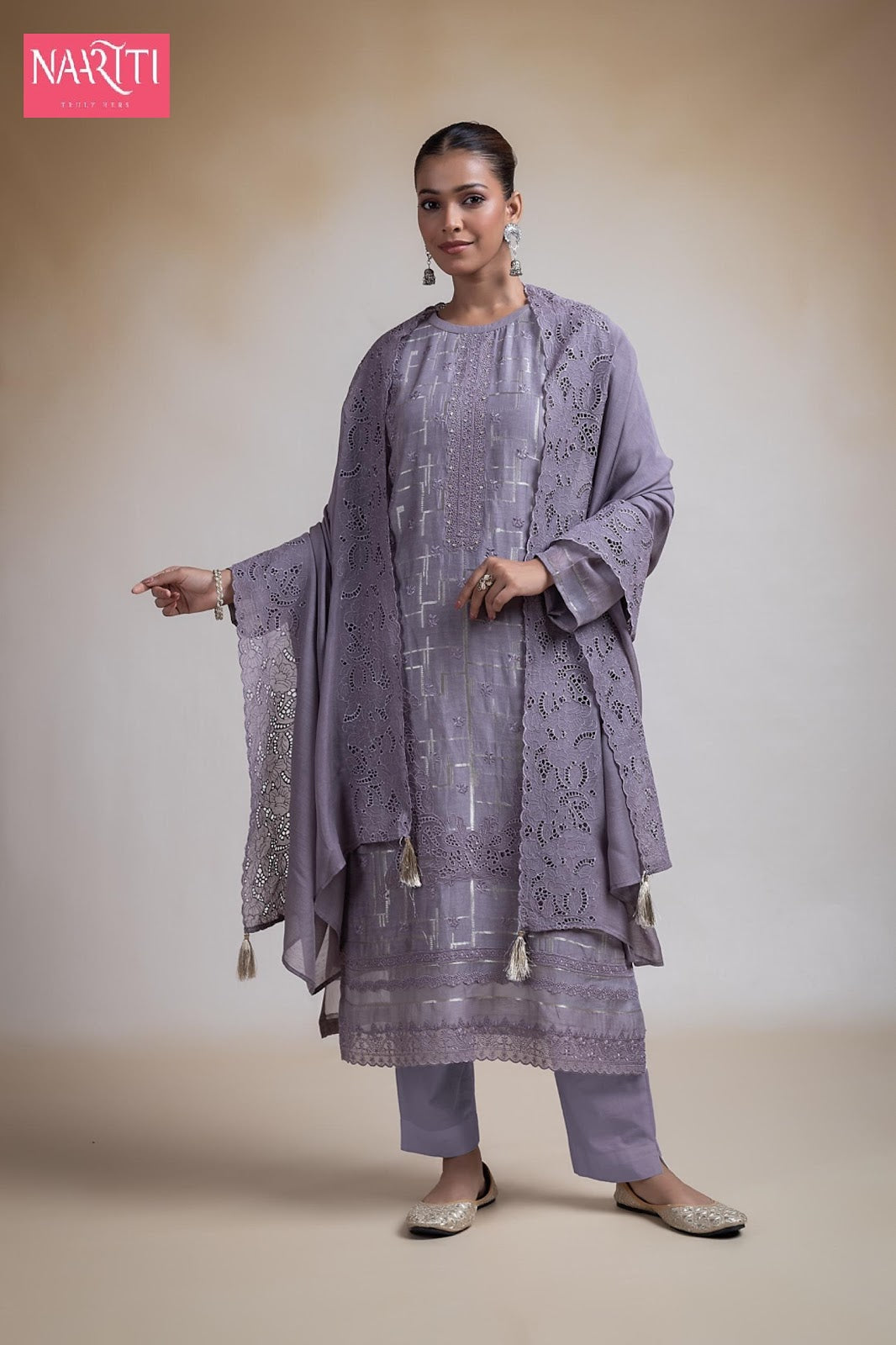 Stiyana New Naariti Silk Pant Style Suits Supplier India