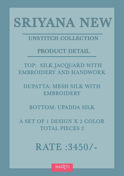 Stiyana New Naariti Silk Pant Style Suits Supplier India