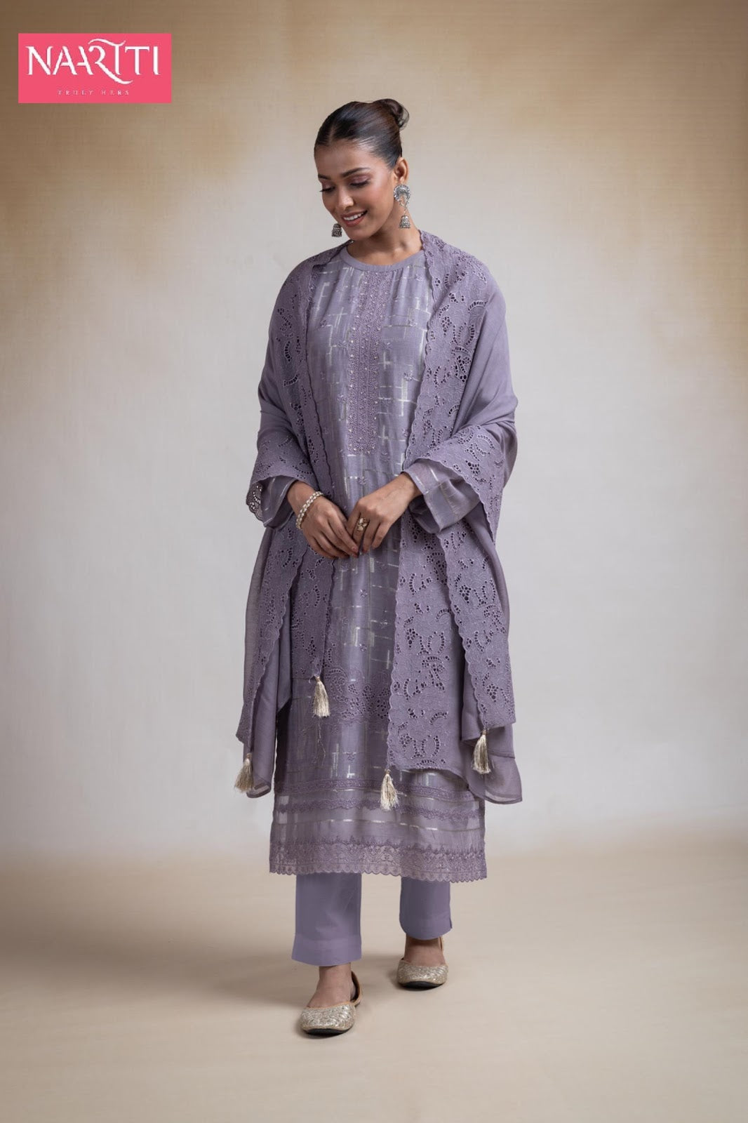 Stiyana New Naariti Silk Pant Style Suits Supplier India