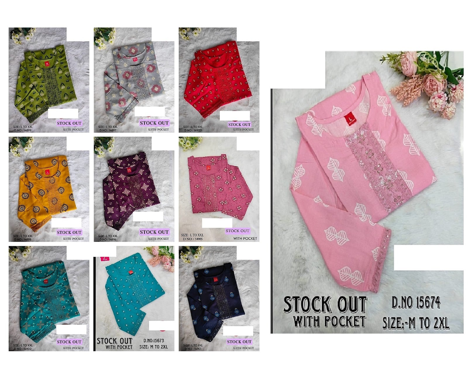 Stock Out Liva Jnx Rayon Kurti With Pocket Wholesale