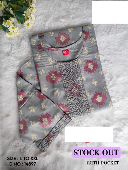 Stock Out Liva Jnx Rayon Kurti With Pocket Wholesale