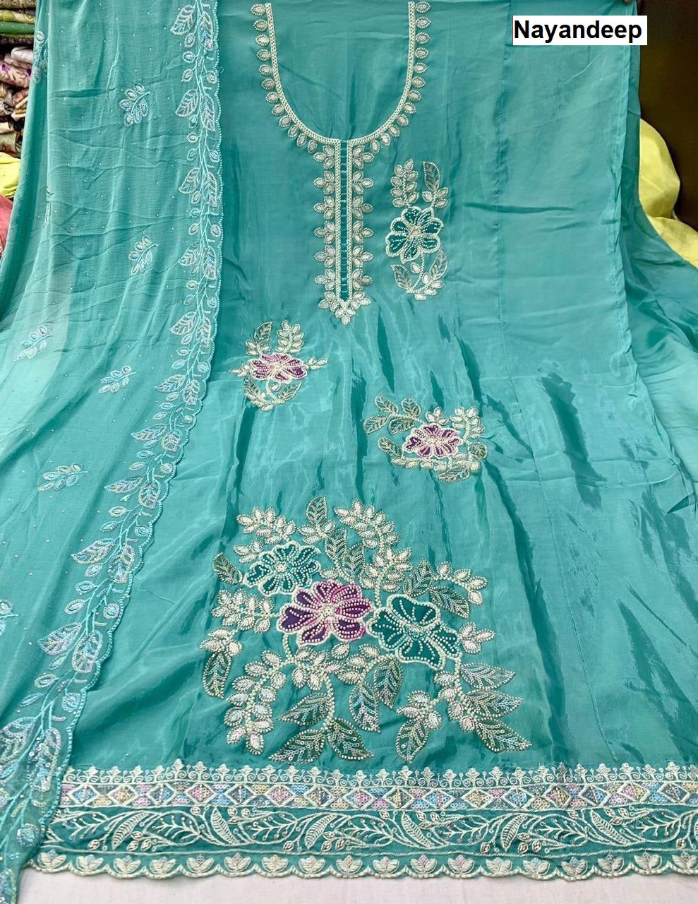 Stracy Nayandeep Organza Salwar Suits Supplier Ahmedabad