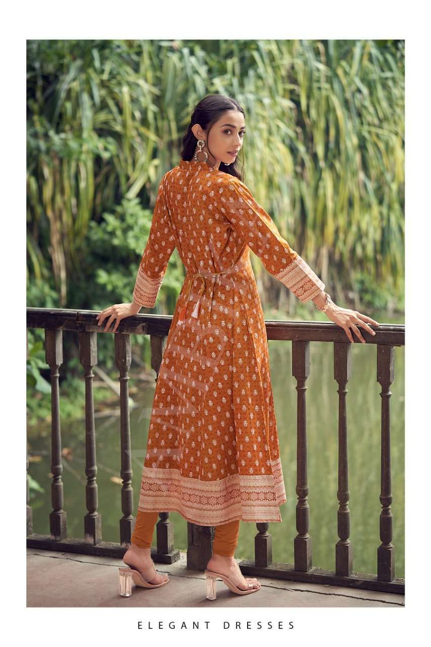 Strawberry Ambika Rayon 14Kg Anarkali Kurtis Exporter Gujarat