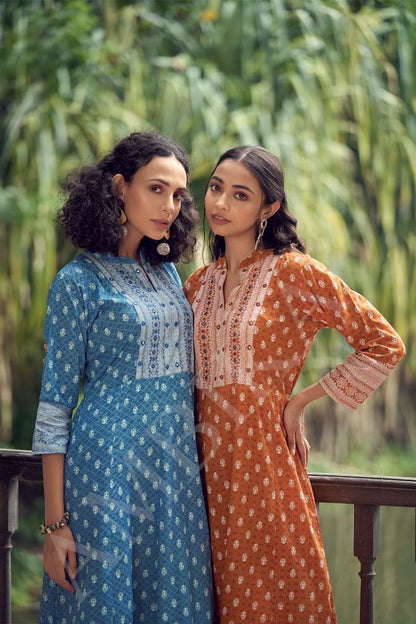 Strawberry Ambika Rayon 14Kg Anarkali Kurtis Exporter Gujarat