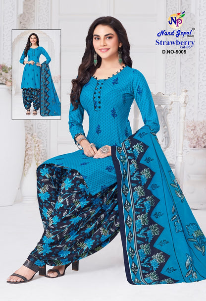 Strawberry Vol 5 Nandgopal Cotton Dress Material Exporter Ahmedabad