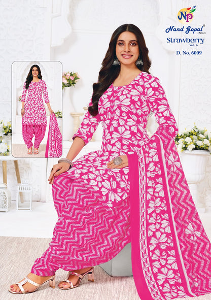 Strawberry Vol 6 Nandgopal Cotton Dress Material Manufacturer Gujarat