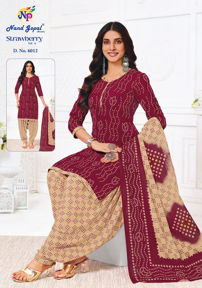 Strawberry Vol 6 Nandgopal Cotton Dress Material Manufacturer Gujarat