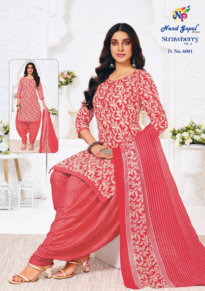 Strawberry Vol 6 Nandgopal Cotton Dress Material Manufacturer Gujarat