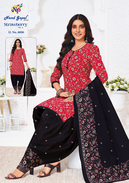 Strawberry Vol 6 Nandgopal Cotton Dress Material Manufacturer Gujarat