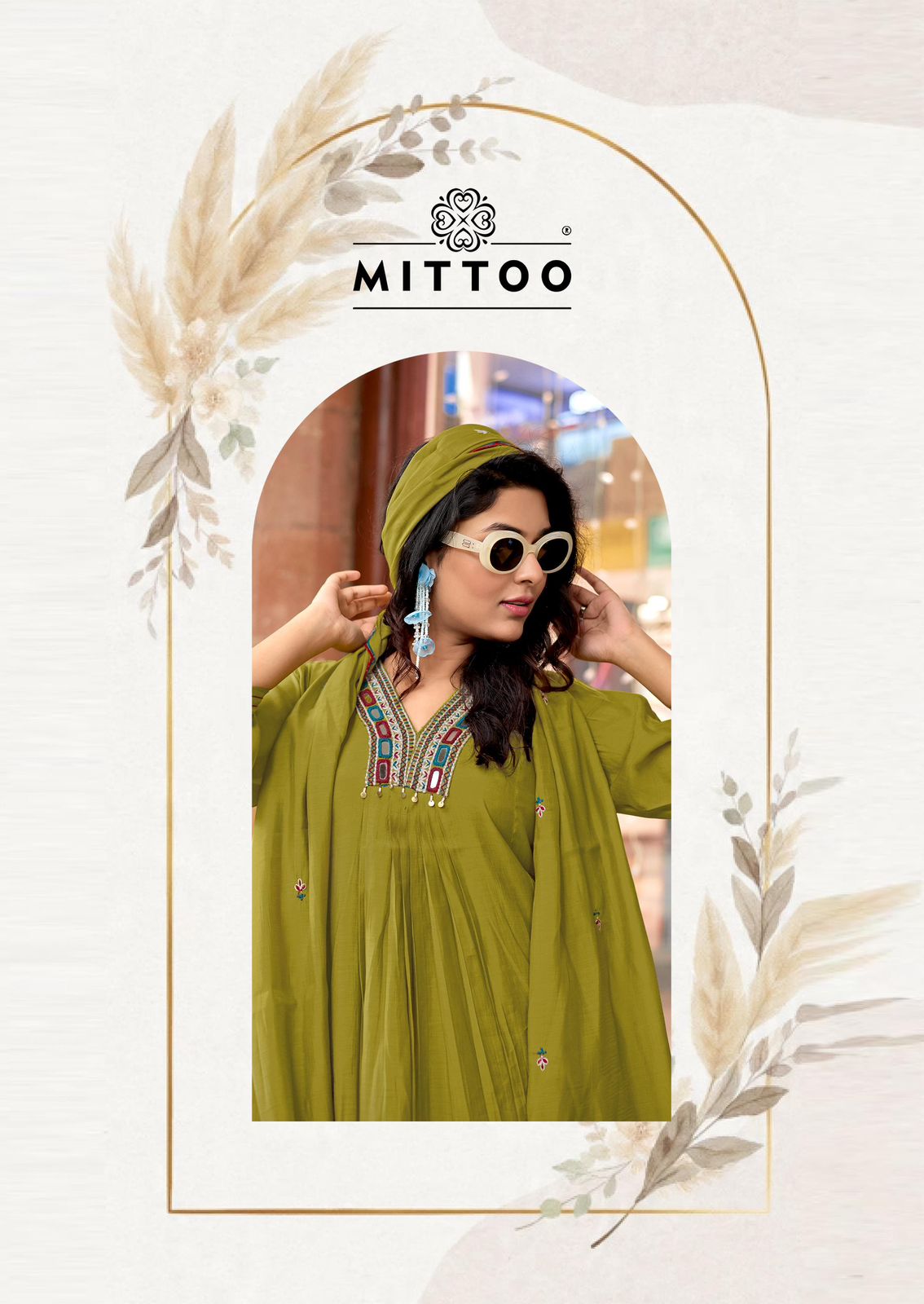 Street Wear Mittoo Chanderi Readymade Plazzo Style Suits Supplier