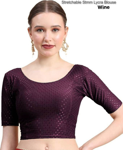 Stretchable Stmm Dobby Blouse Supplier Gujarat