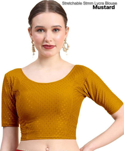 Stretchable Stmm Dobby Blouse Supplier Gujarat