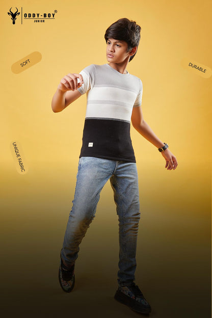 Stripes Obj 195 Oddy Boy Waffle Boys Tshirt Manufacturer Gujarat