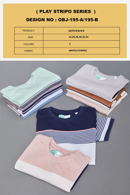 Stripes Obj 195 Oddy Boy Waffle Boys Tshirt Manufacturer Gujarat