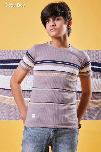 Stripes Obj 195 Oddy Boy Waffle Boys Tshirt Manufacturer Gujarat