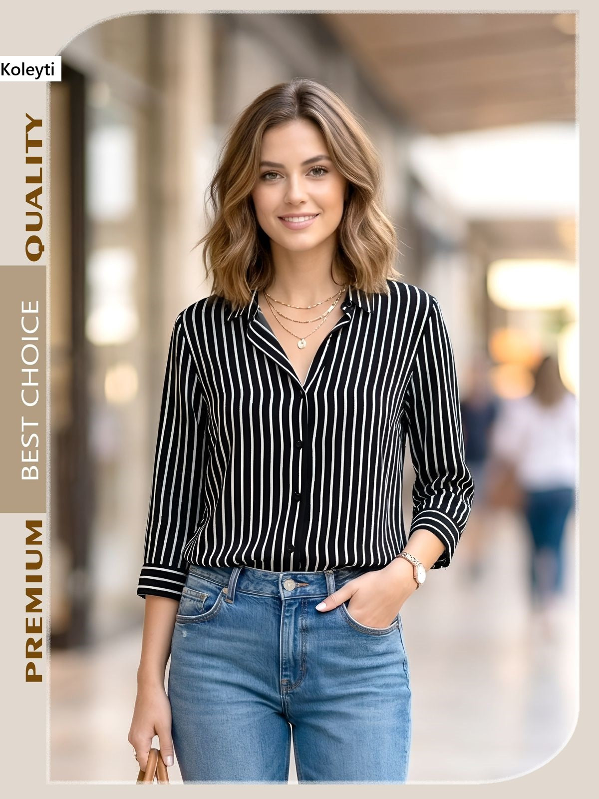 Strips 0105 Koleyti Women Shirts Supplier