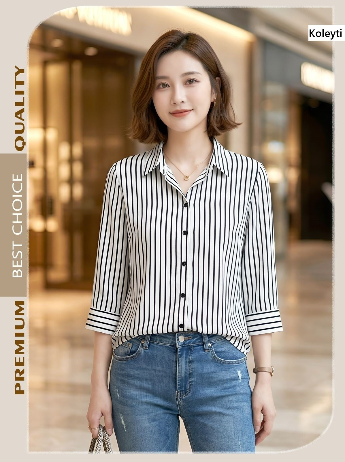 Strips 0105 Koleyti Women Shirts Supplier