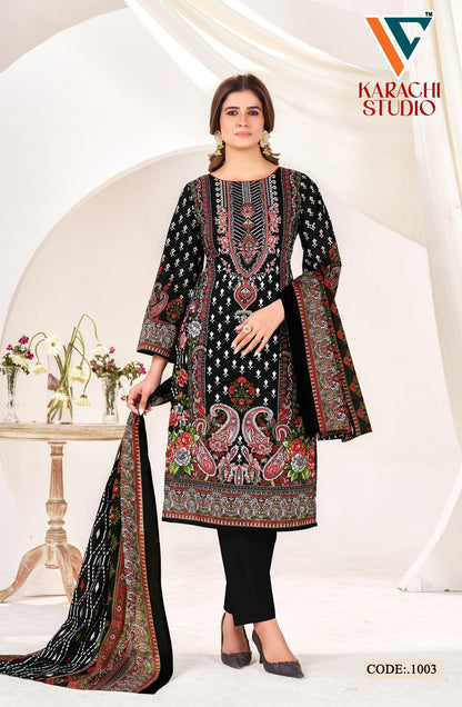 Studio Vol 1 Vandana Creation Cotton Karachi Salwar Suits Wholesaler