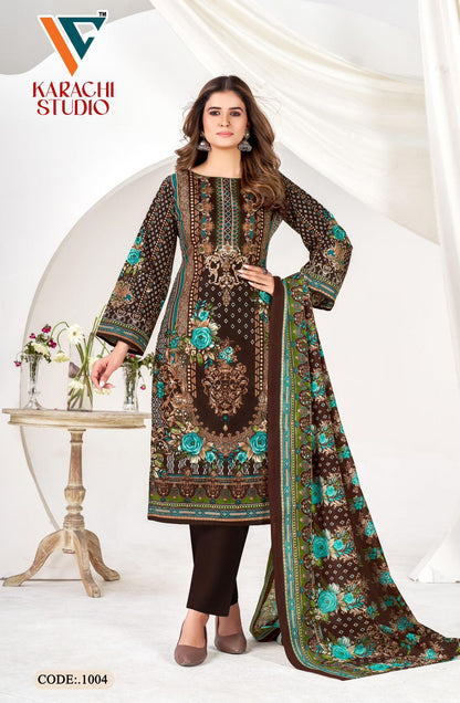 Studio Vol 1 Vandana Creation Cotton Karachi Salwar Suits Wholesaler