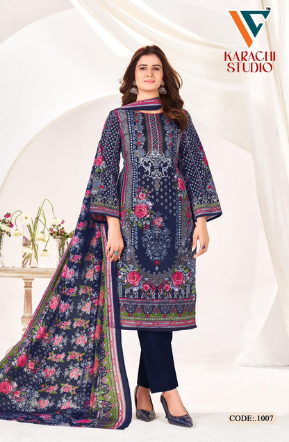 Studio Vol 1 Vandana Creation Cotton Karachi Salwar Suits Wholesaler