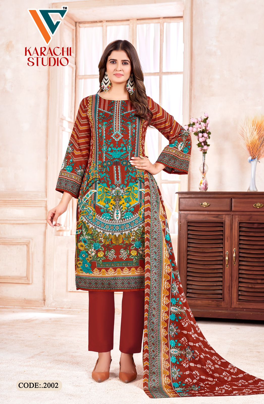 Studio Vol 2 Vandana Creation Cotton Karachi Salwar Suits Manufacturer Ahmedabad
