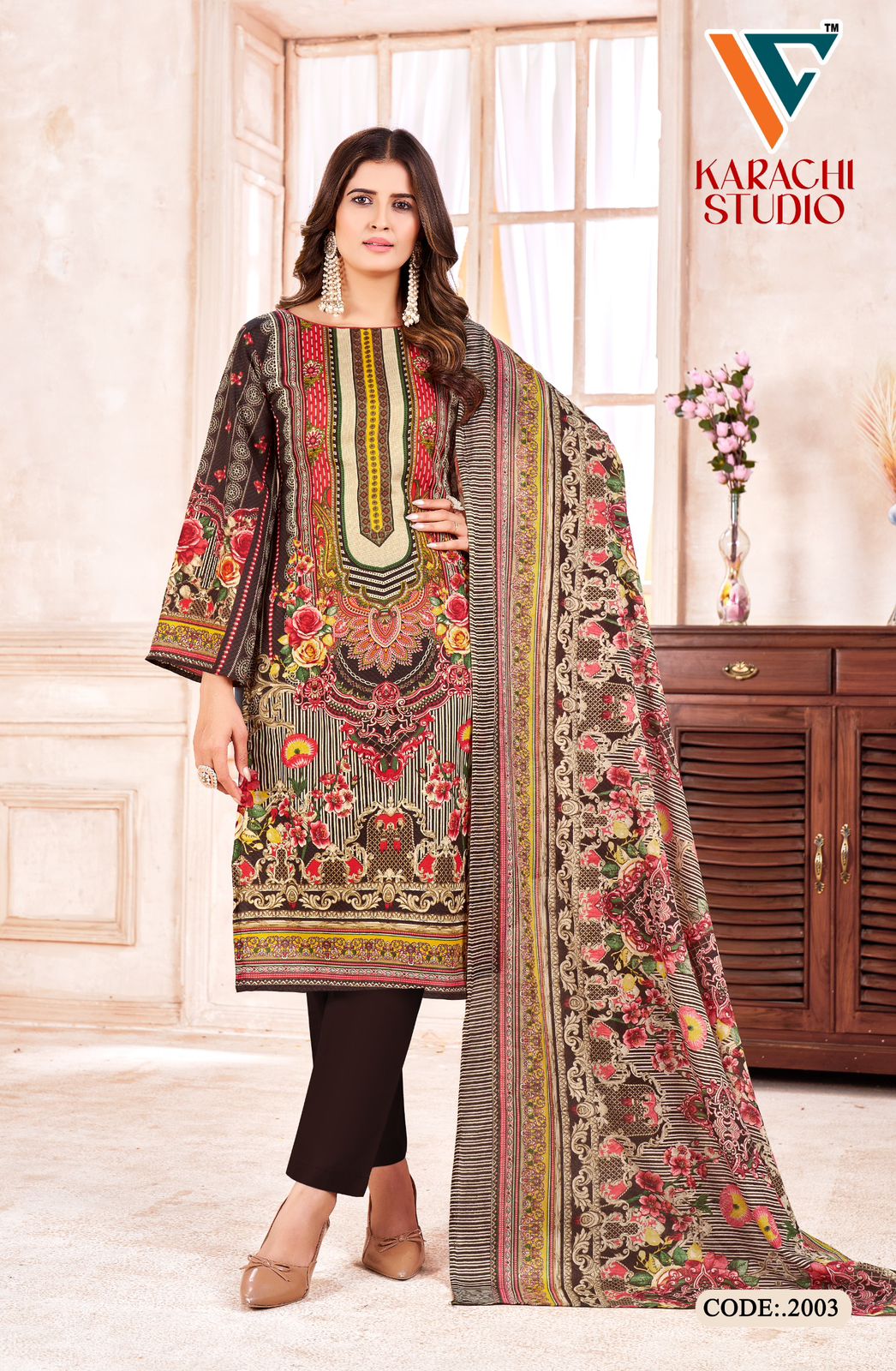 Studio Vol 2 Vandana Creation Cotton Karachi Salwar Suits Manufacturer Ahmedabad