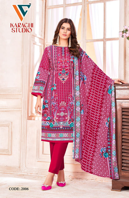 Studio Vol 2 Vandana Creation Cotton Karachi Salwar Suits Manufacturer Ahmedabad