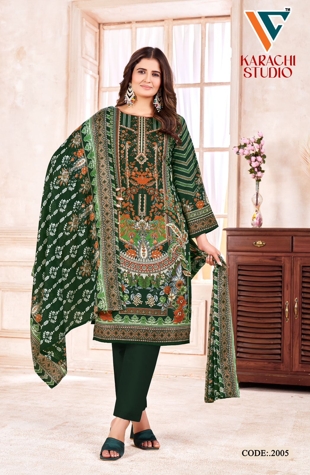 Studio Vol 2 Vandana Creation Cotton Karachi Salwar Suits Manufacturer Ahmedabad