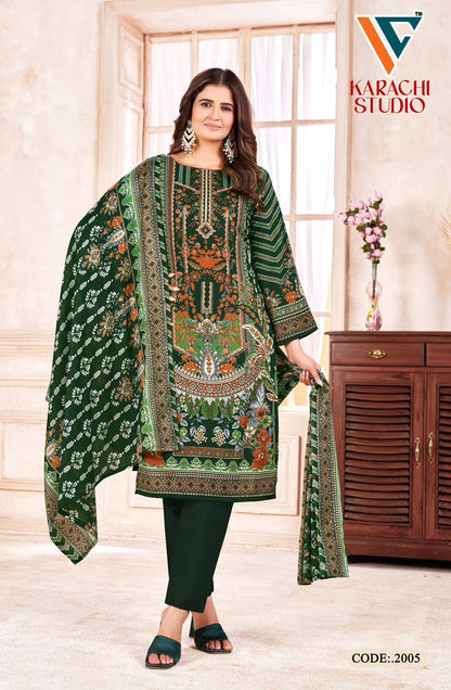 Studio Vol 2 Vandana Creation Cotton Karachi Salwar Suits Manufacturer Ahmedabad