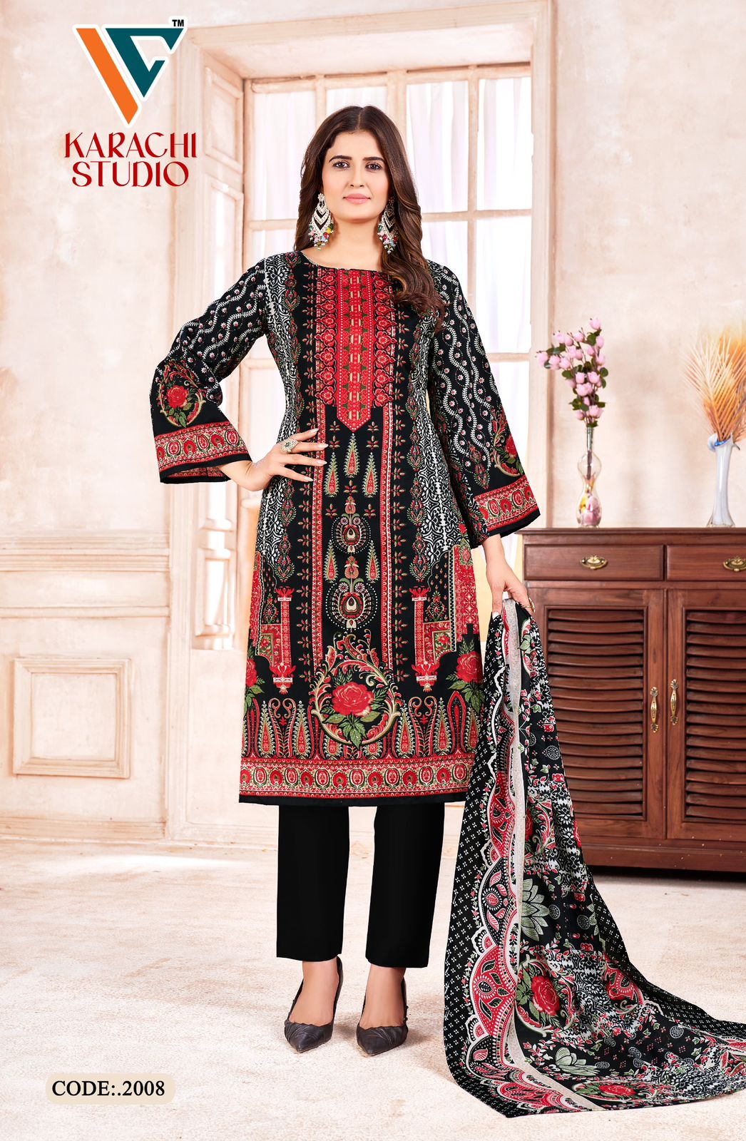 Studio Vol 2 Vandana Creation Cotton Karachi Salwar Suits Manufacturer Ahmedabad