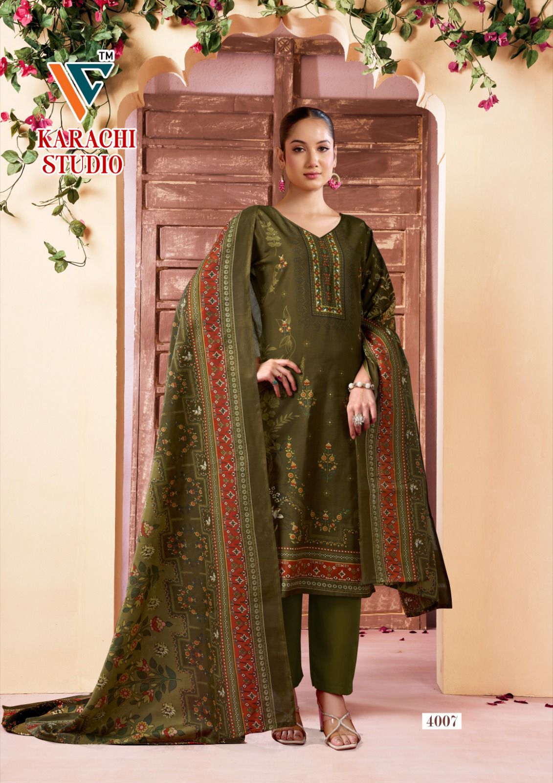 Studio Vol 4 Vandana Creation Cotton Karachi Salwar Suits Supplier