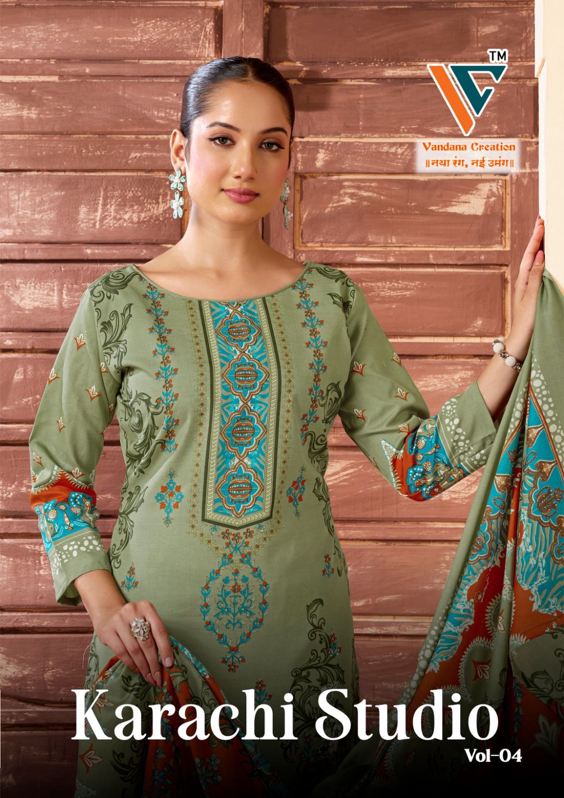 Studio Vol 4 Vandana Creation Cotton Karachi Salwar Suits Supplier