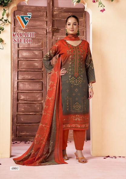 Studio Vol 4 Vandana Creation Cotton Karachi Salwar Suits Supplier
