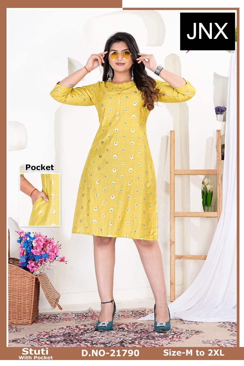 Stuti Jnx Straight Cut Kurtis Supplier