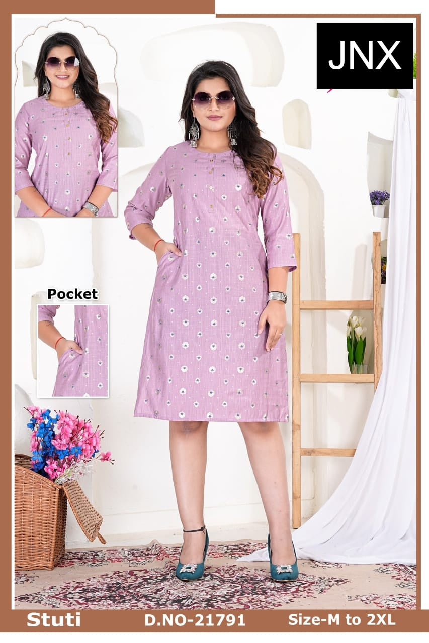 Stuti Jnx Straight Cut Kurtis Supplier